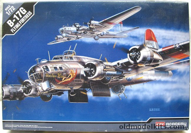 Academy 1/72 Boeing B-17G Flying Fortress - 'Carolina Moon' 851BS 490BG 8th Air Force, 2143 plastic model kit